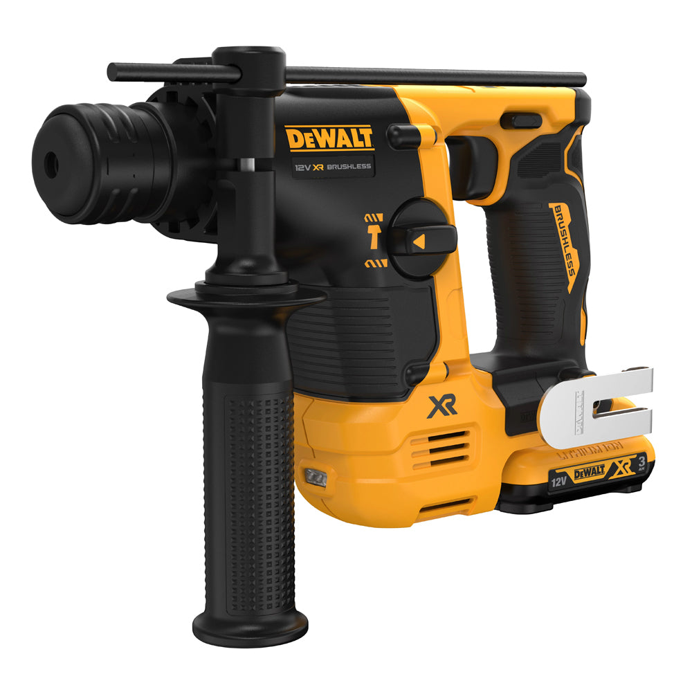 Dewalt DCH072L2-GB 12V Brushless SDS Plus Hammer Drill With 2 x 3.0Ah Batteries Charger In Case