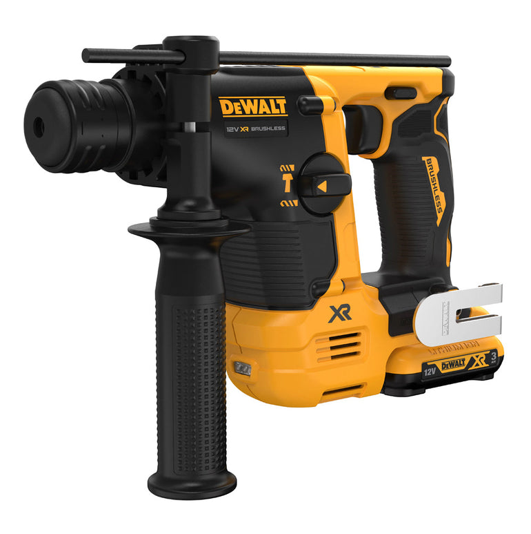 Dewalt DCH072L2-GB 12V Brushless SDS Plus Hammer Drill With 2 x 3.0Ah Batteries Charger In Case