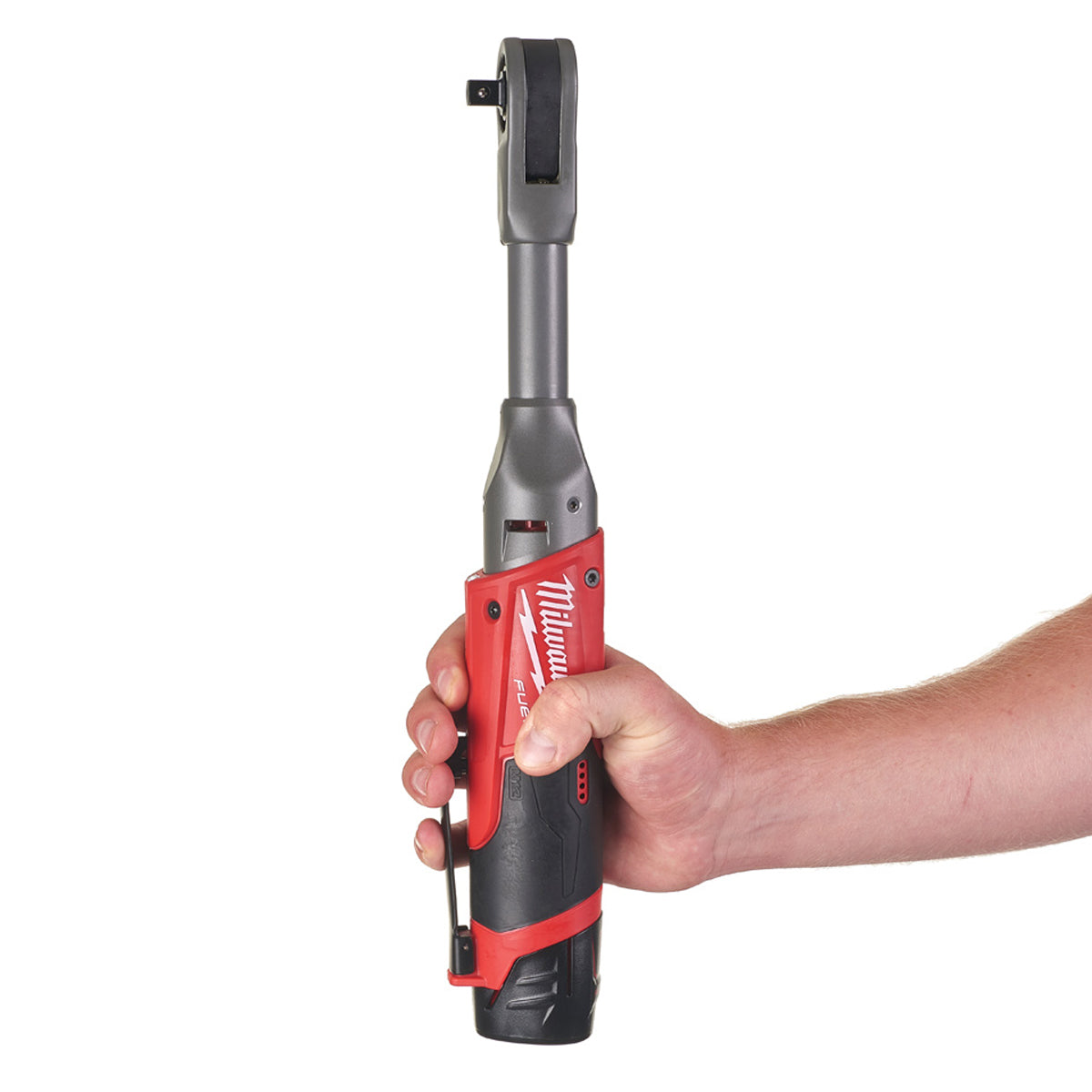 Milwaukee M12FIR38LR-0 12V FUEL Brushless Long Reach 3/8in Ratchet with 1 x 2.0Ah Battery & Charger