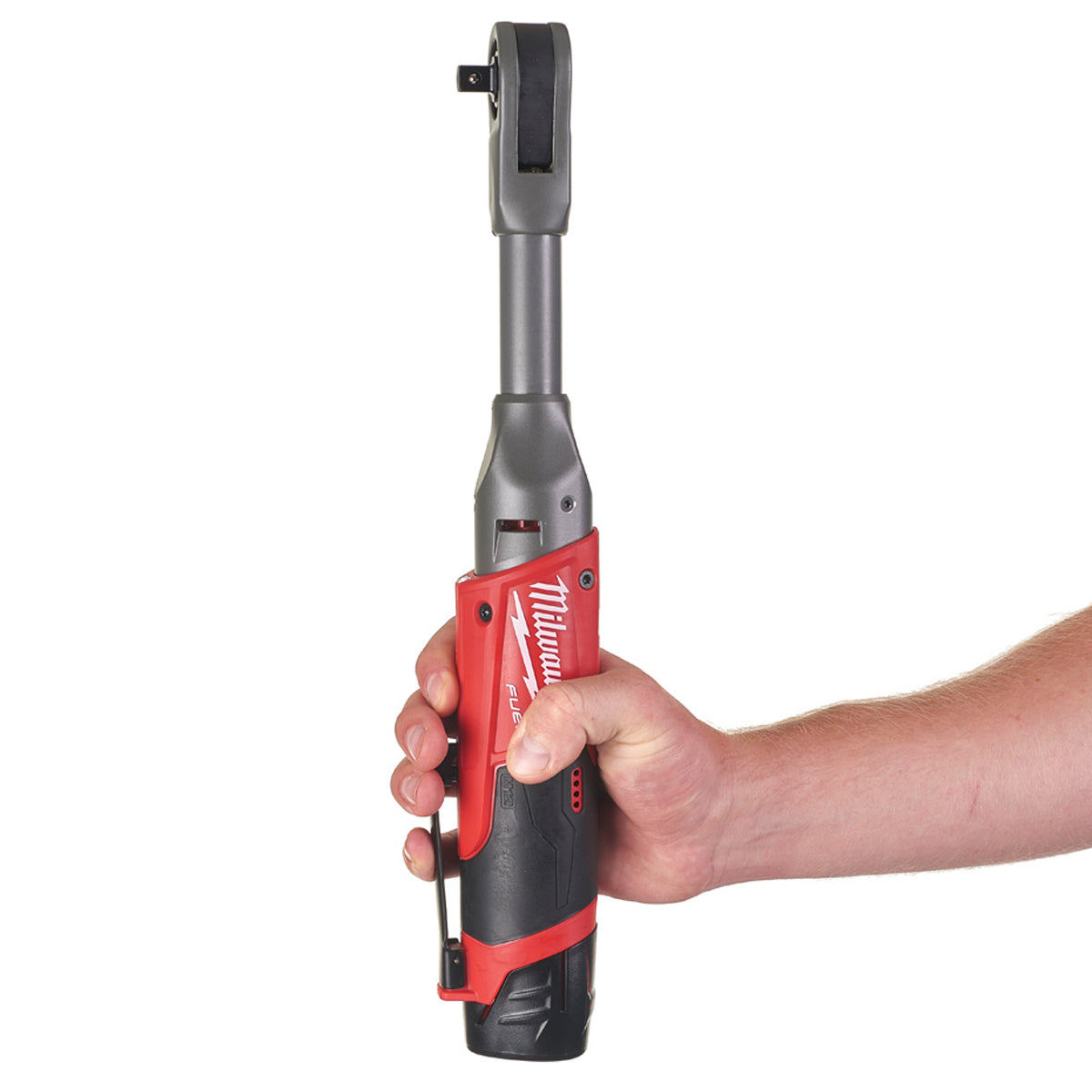 Milwaukee M12FIR38LR-0 12V FUEL Brushless Long Reach 3/8in Ratchet 1/4in Adaptor Body Only 4933471500