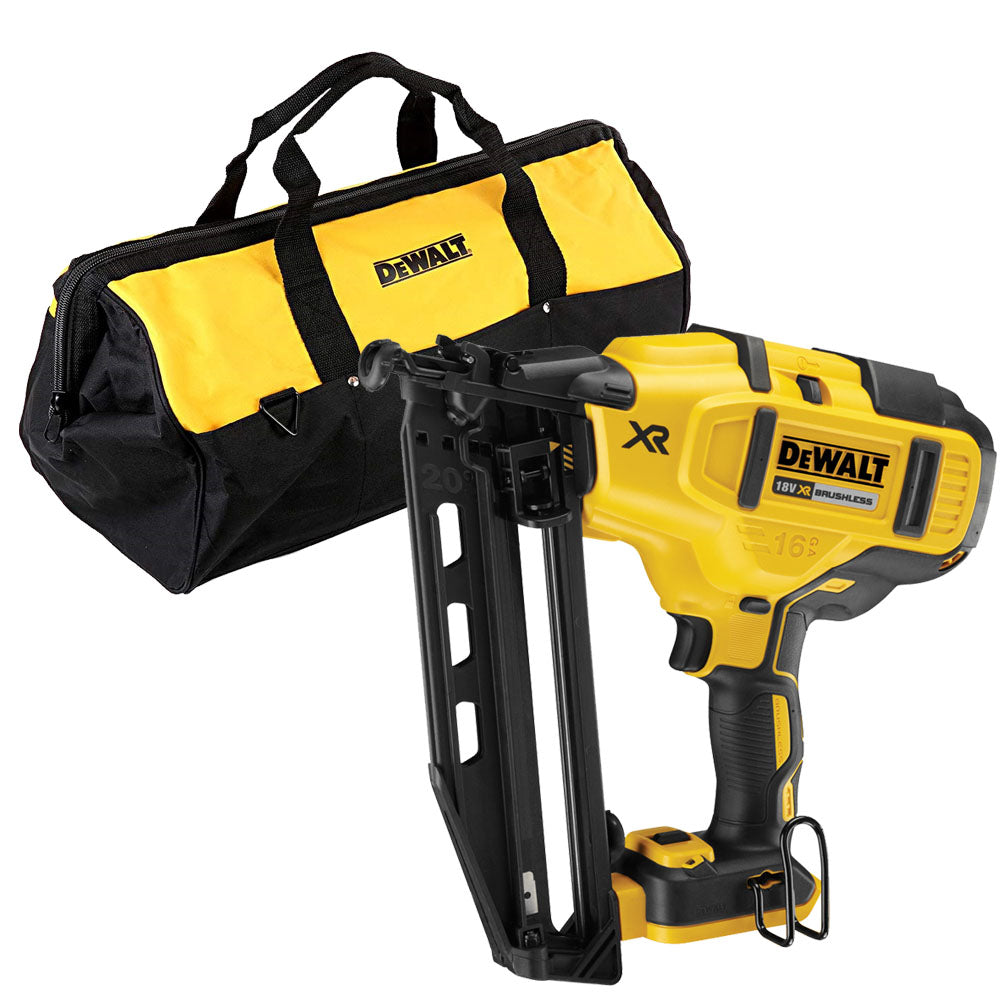 DeWalt DCN660N 18V Brushless Second Fix Nailer with 24" Bag