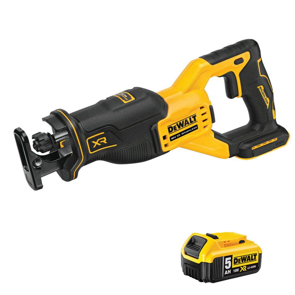 Dewalt DCS382N 18V Brushless Reciprocating Saw with 1 x 5.0Ah Battery