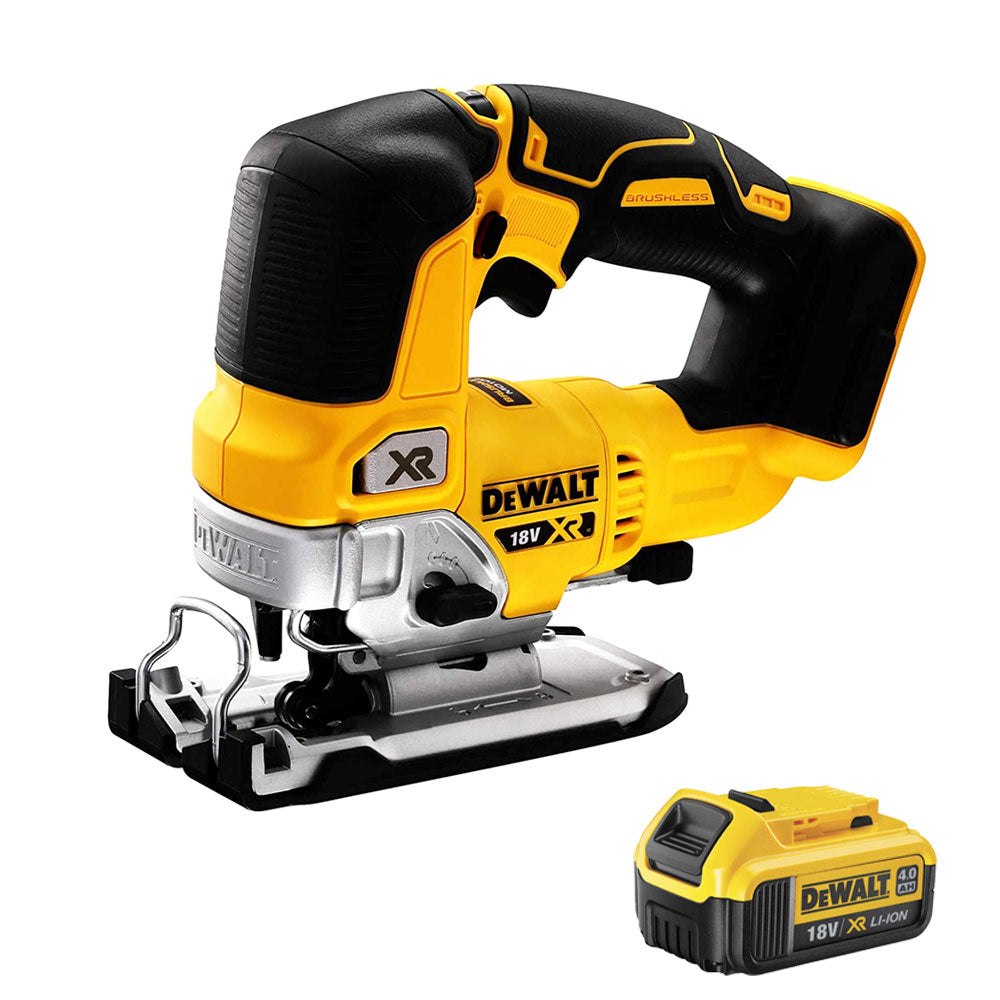 Dewalt DCS334N 18V Brushless Top Handle Jigsaw with 1 x 4.0Ah Battery