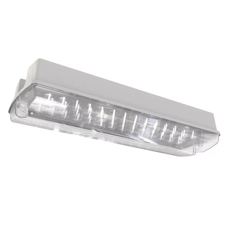 4LITE INDOOR & OUTDOOR MAINTAINED OR NON-MAINTAINED EMERGENCY RECTANGULAR LED BULKHEAD WHITE 3.5W 167LM