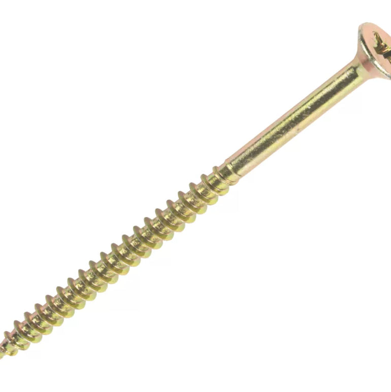 GOLDSCREW PZ DOUBLE-COUNTERSUNK SELF-TAPPING MULTIPURPOSE SCREWS 6MM X 150MM 50 PACK