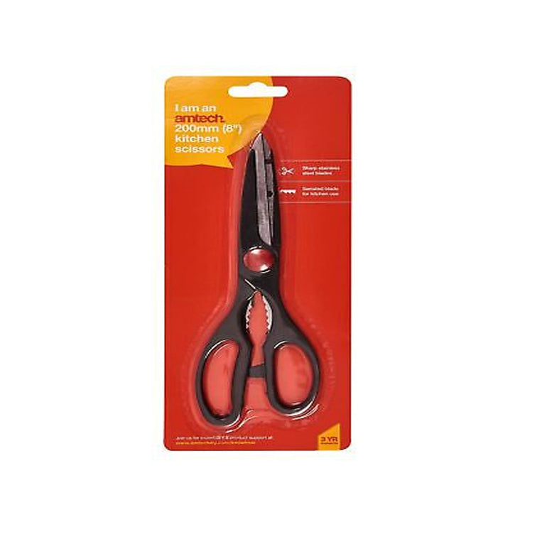 Amtech R0270 8 inch 200mm Multi-Purpose Kitchen Scissor Stainless Steel