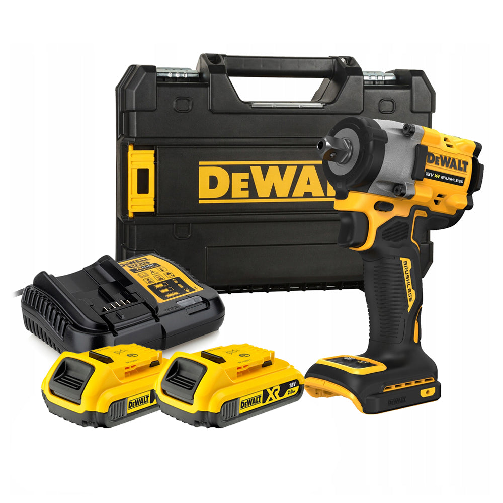 Dewalt DCF922D2T 18V Brushless 1/2" Impact Wrench with 2 x 2.0Ah Batteries