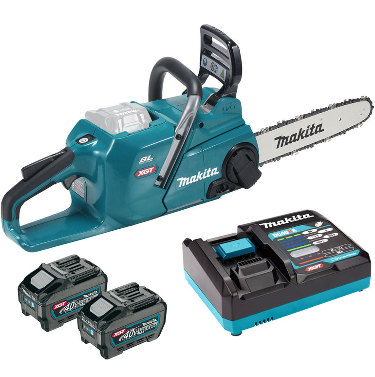 Makita UC014GT201 40V Max XGT 300mm/12In Brushless Chainsaw with 2 x 5Ah Battery & Charger