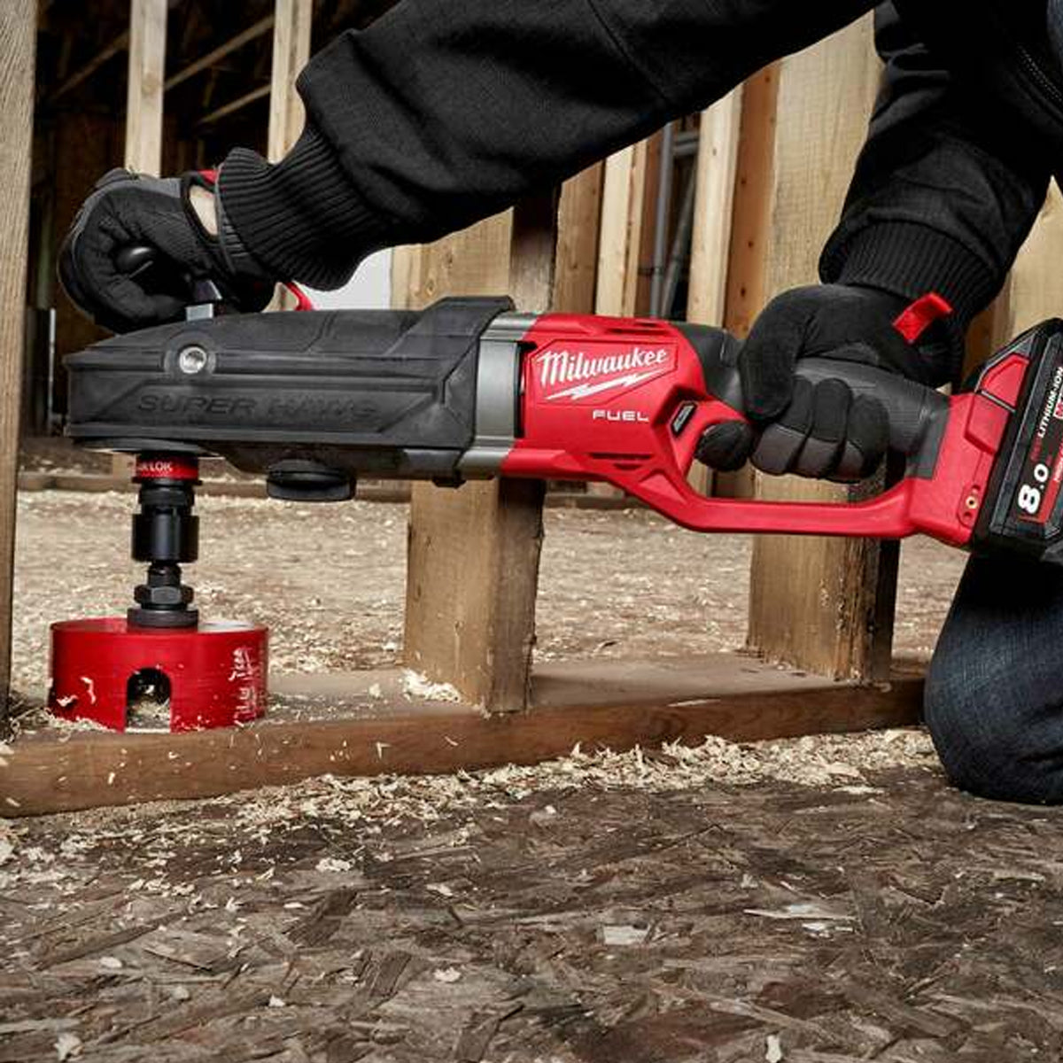 Milwaukee M18FRAD2-0 18V Super Hawg Brushless Right Angle Drill Driver Body Only 4933471207