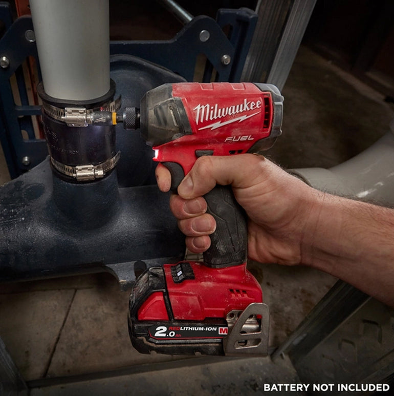 Milwaukee M18FQID-0 18V Fuel Brushless Impact Driver with 1 x 5.0Ah Battery Charger & Carry Case