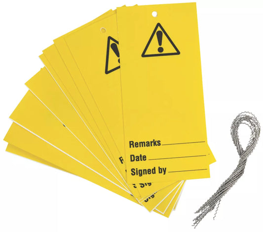 'WARNING' SAFETY MAINTENANCE TAGS 10 PACK (136FX)