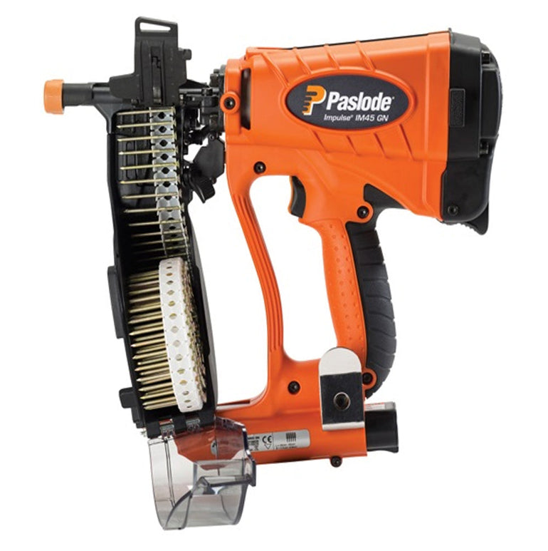 Paslode IM45 GN Multi Purpose Plastic Coil Second Fix Nailer with 1 x 2.1Ah Battery & Charger 018608