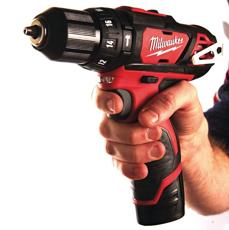 Milwaukee M12BPD-202C 12V Combi Drill with 2 x 2.0Ah Batteries Charger & Case 4933443889