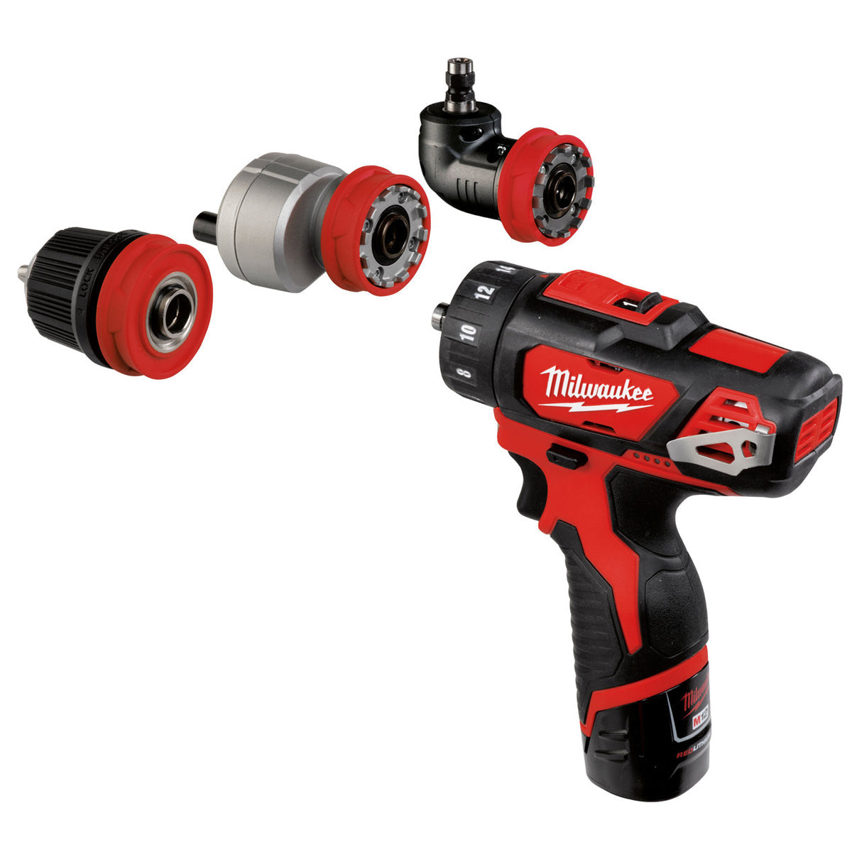 Milwaukee M12BDDXKIT-202C 12V Drill Driver with 2 x 2.0Ah Batteries, Charger & Case 4933447773