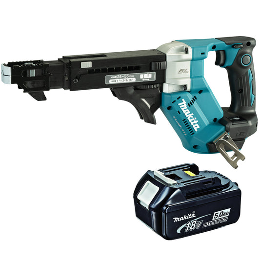 Makita DFR551Z 18V Brushless Auto Feed Screwdriver With 1 x 5.0Ah Battery