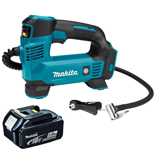 Makita DMP180Z 18V Inflator Pump with 1 x 5.0Ah Battery