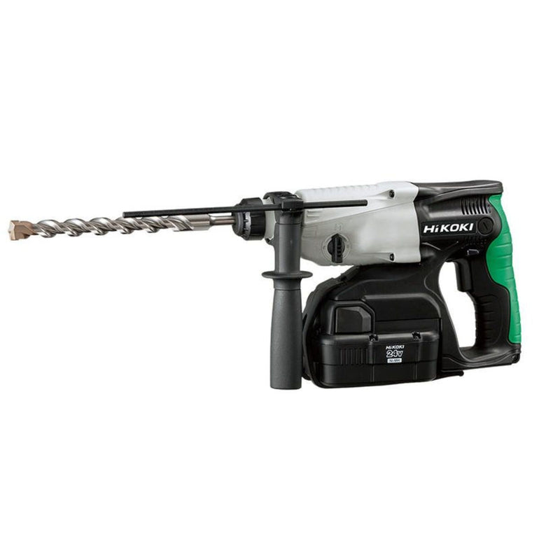 HiKOKI DH24DVC 24V SDS-Plus Rotary Hammer Drill with 2 x 2.0Ah Ni-MH Batteries Charger & Case