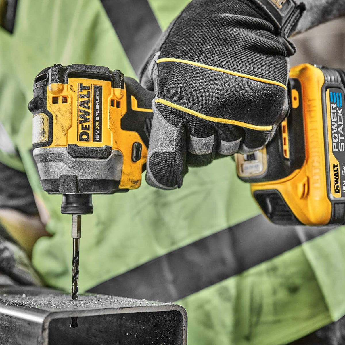 Dewalt DCK2050H2T 18V XR Brushless Combi Drill and Impact Driver with 2 x 5.0Ah Battery & Charger