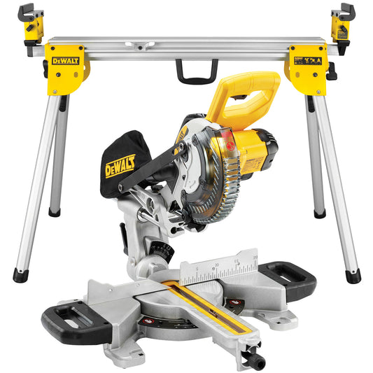 DeWalt DCS365N 18v 184mm XPS Slide Mitre Saw with Leg Stand