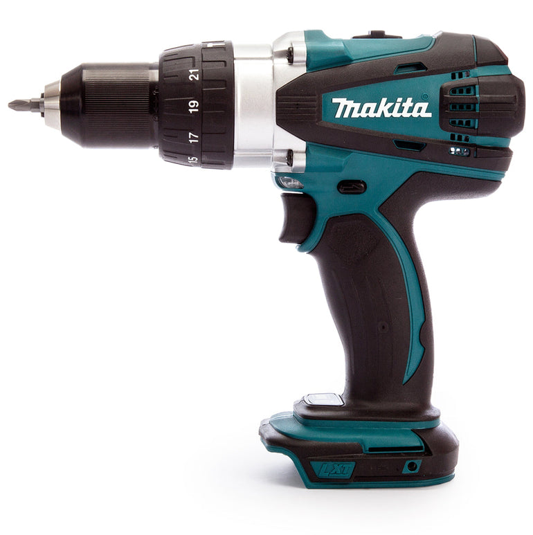 Makita DHP458Z 18V Combi Drill with 1 x 5.0Ah Battery Charger & Type 3 Case