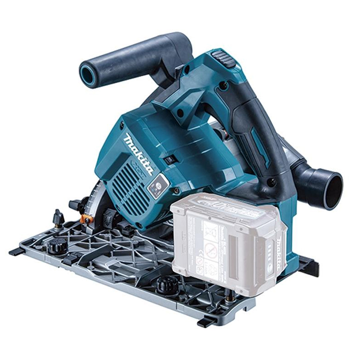 Makita SP001GZ03 40Vmax Brushless 165mm Plunge Saw With 2 x 1.5m Guide Rail & Case + Rail Bag