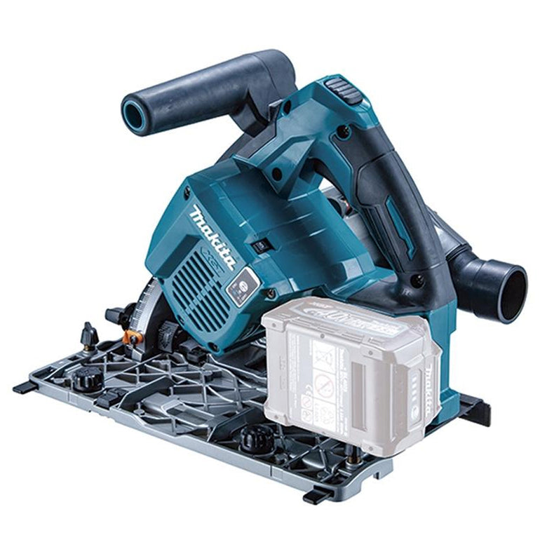 Makita SP001GZ03 40V Brushless Plunge Saw With 2 x Guide Rail, Clamp, Bag & Case