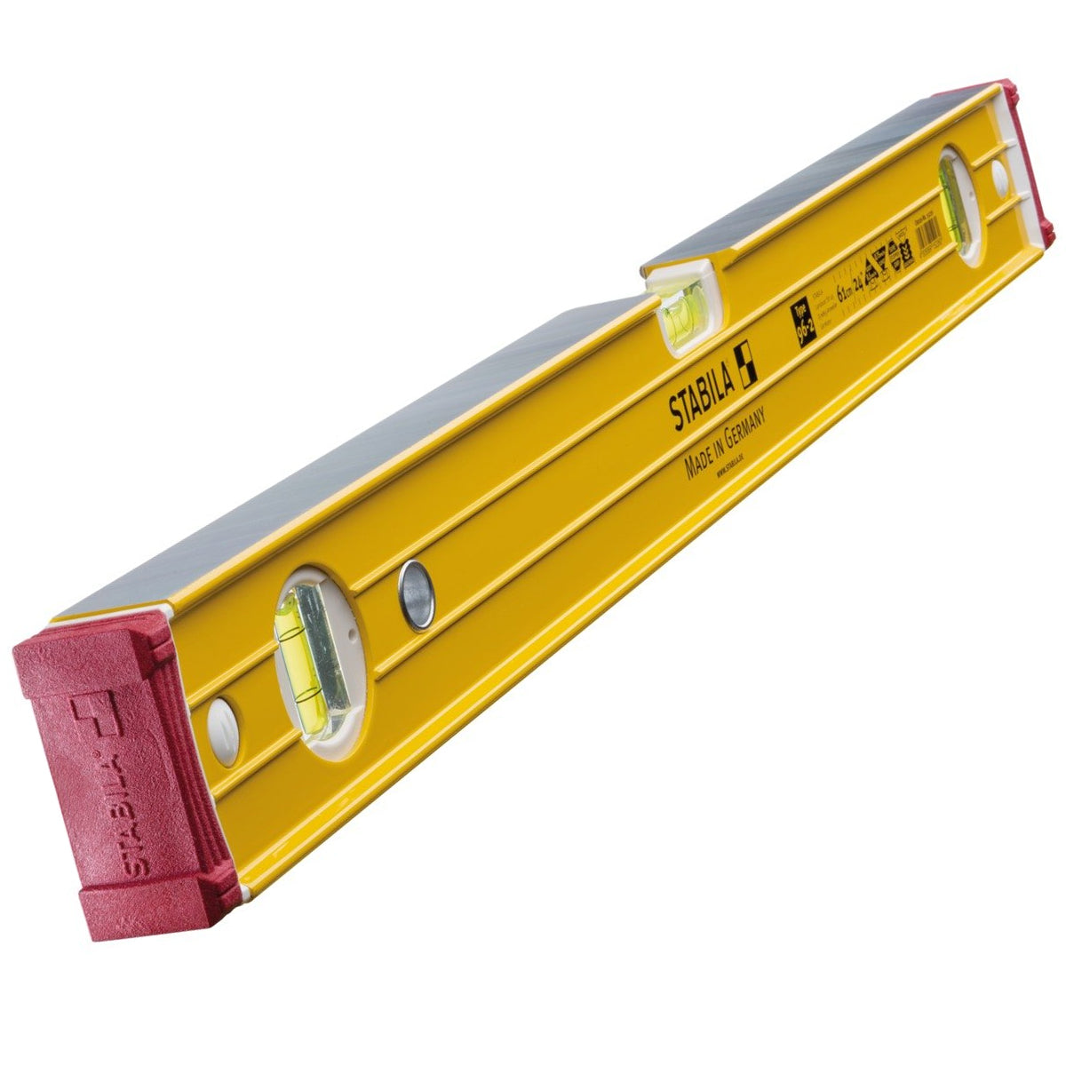 Stabila 96-2 Double Plumb Ribbed Box Level Twin Pack 60cm + 120cm