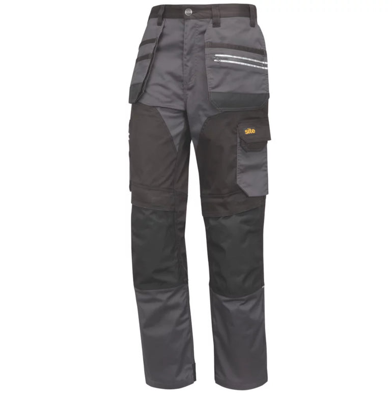 SITE KIRKSEY STRETCH HOLSTER TROUSERS GREY / BLACK 34