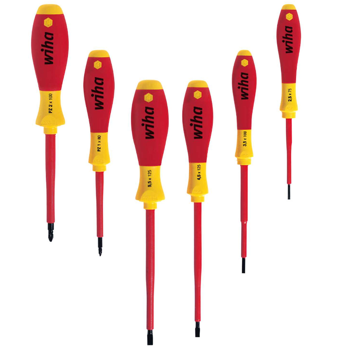 Wiha Slotted Pozi Screwdriver Set Of 6 Piece WHA-25477