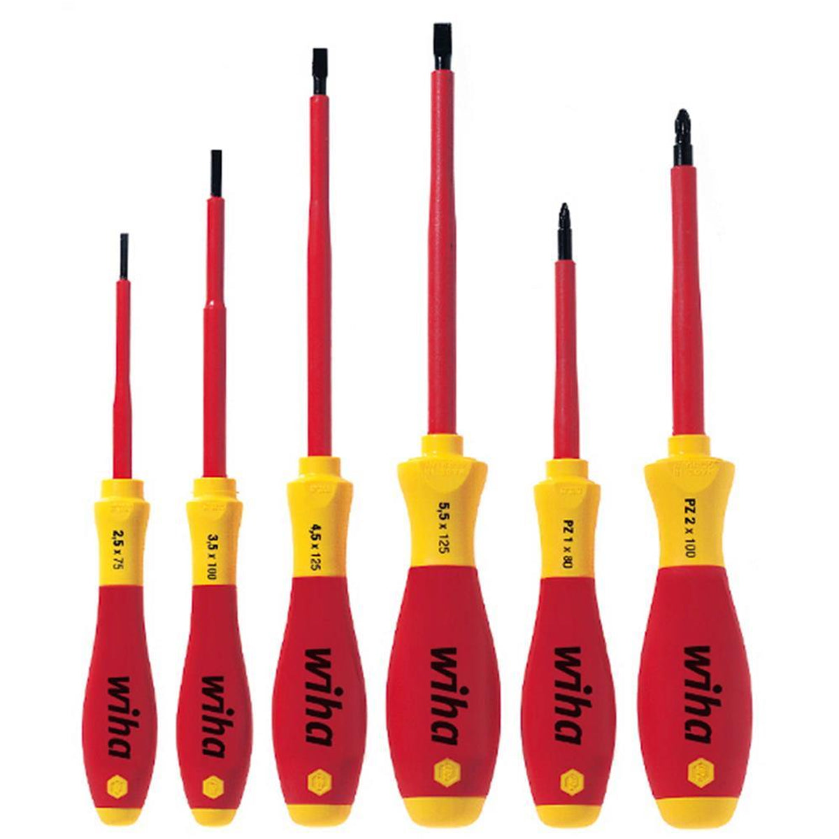 Wiha Slotted Pozi Screwdriver Set Of 6 Piece WHA-25477