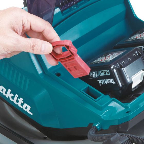 Makita DLM460PT4 36V LXT Brushless 460mm Lawn Mower With 4 x 5.0Ah Batteries & Charger