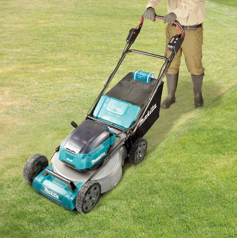 Makita DLM530PG2 36V LXT Brushless 530mm Lawn Mower With 2 x 6.0Ah Batteries & Charger