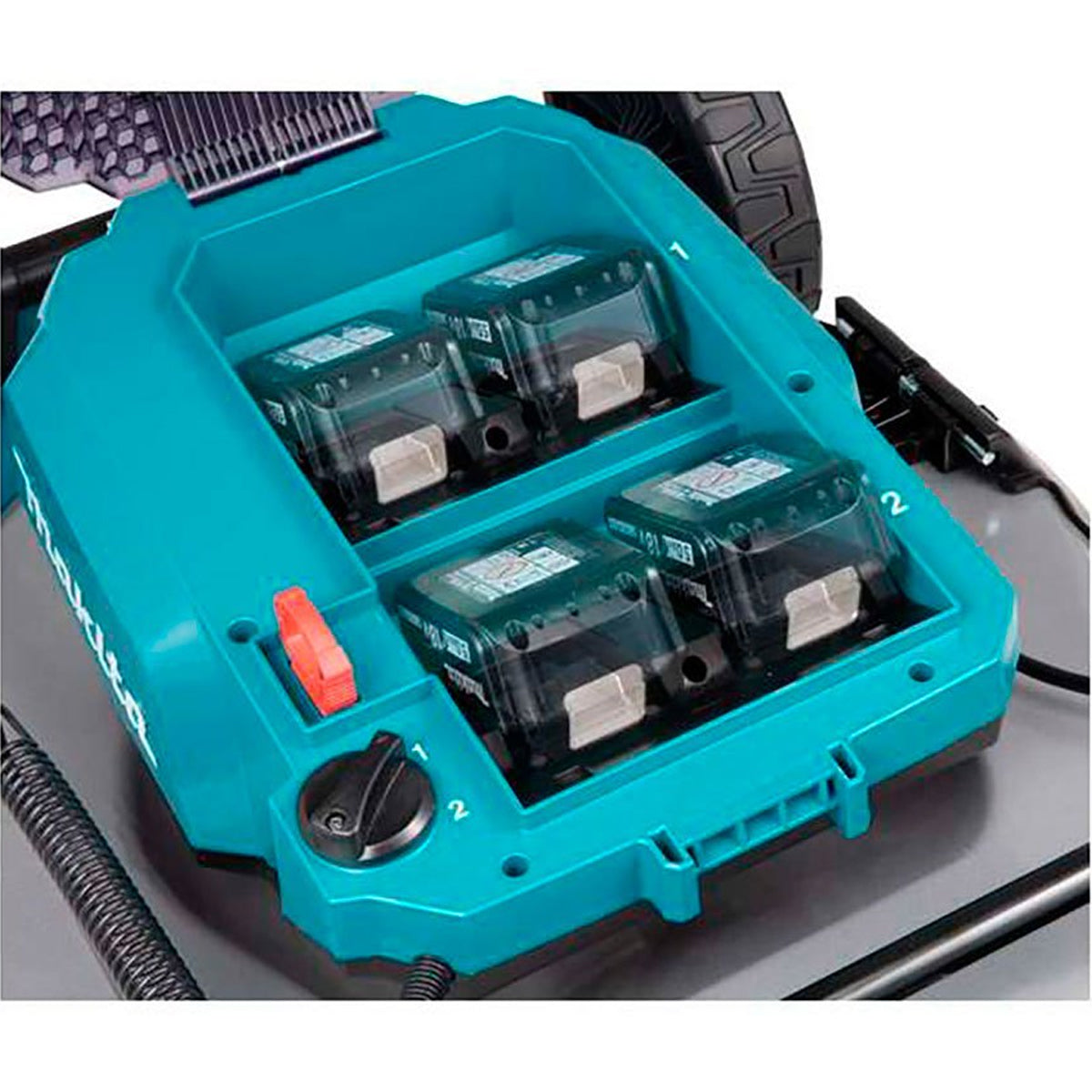 Makita DLM530PT4 36V LXT Brushless 530mm Lawn Mower With 4 x 5.0Ah Batteries & Charger