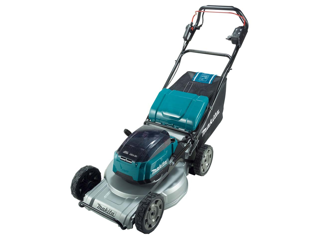 Makita DLM533PG2 36V LXT Brushless 530mm Lawn Mower With 2 x 6.0Ah Batteries & Charger