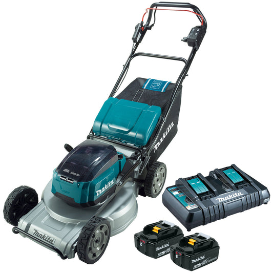 Makita DLM533PG2 36V LXT Brushless 530mm Lawn Mower With 2 x 6.0Ah Batteries & Charger