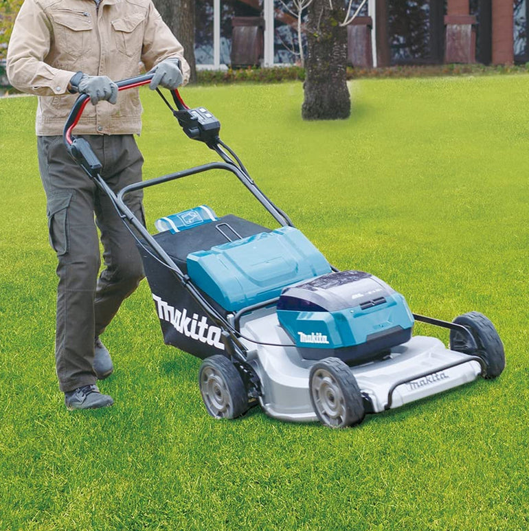 Makita DLM533PG2 36V LXT Brushless 530mm Lawn Mower With 2 x 6.0Ah Batteries & Charger