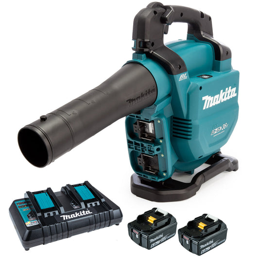 Makita DUB363PG2V 36V Brushless Leaf Blower with 2 x 6.0Ah Batteries & Charger