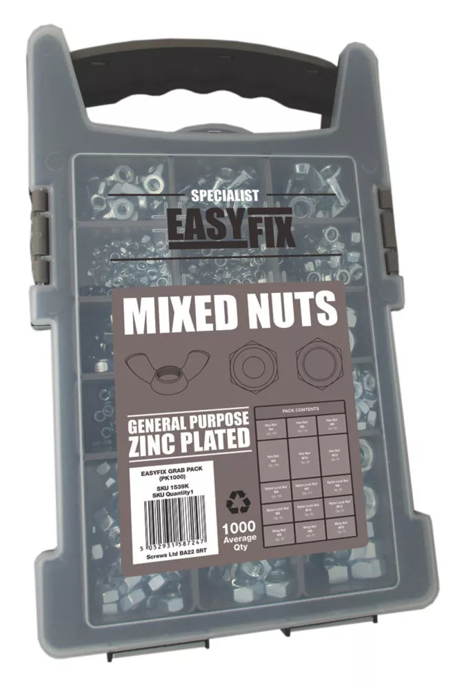 EASYFIX MIXED NUTS PACK 1000 PIECE SET