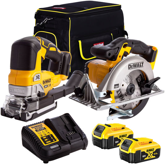 Dewalt 18V 2 Piece Power Tool Kit with 2 x 5.0Ah Batteries MTKIT-707