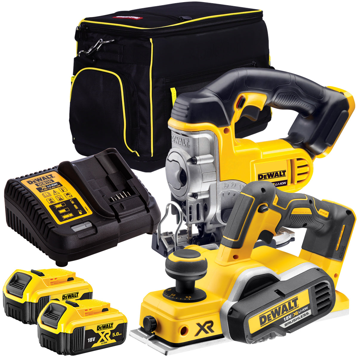 Dewalt 18V 2 Piece Power Tool Kit with 2 x 5.0Ah Batteries MTKIT-726