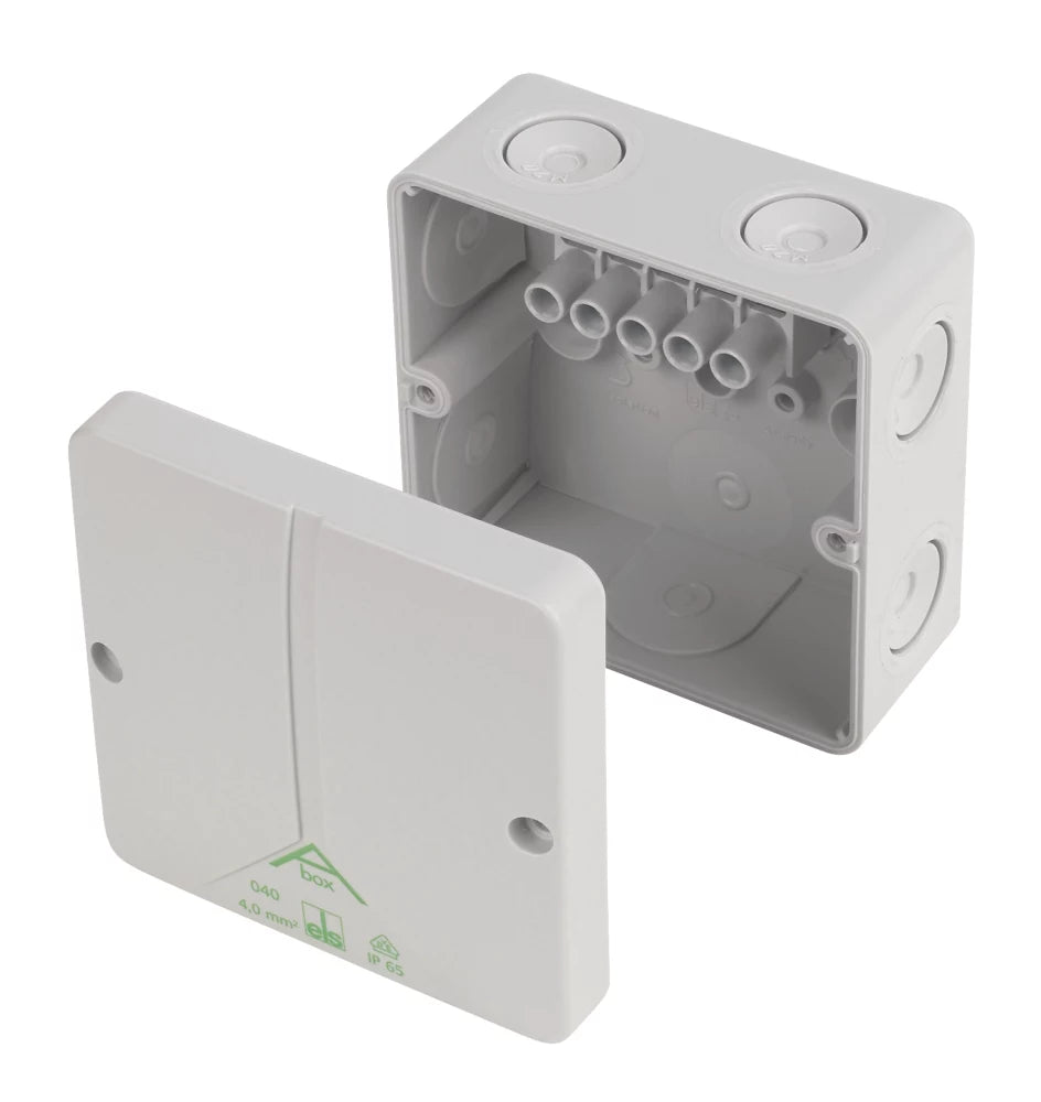 IP65 32A 5-TERMINAL WEATHERPROOF OUTDOOR ADAPTABLE BOX 93MM X 55MM X 93MM