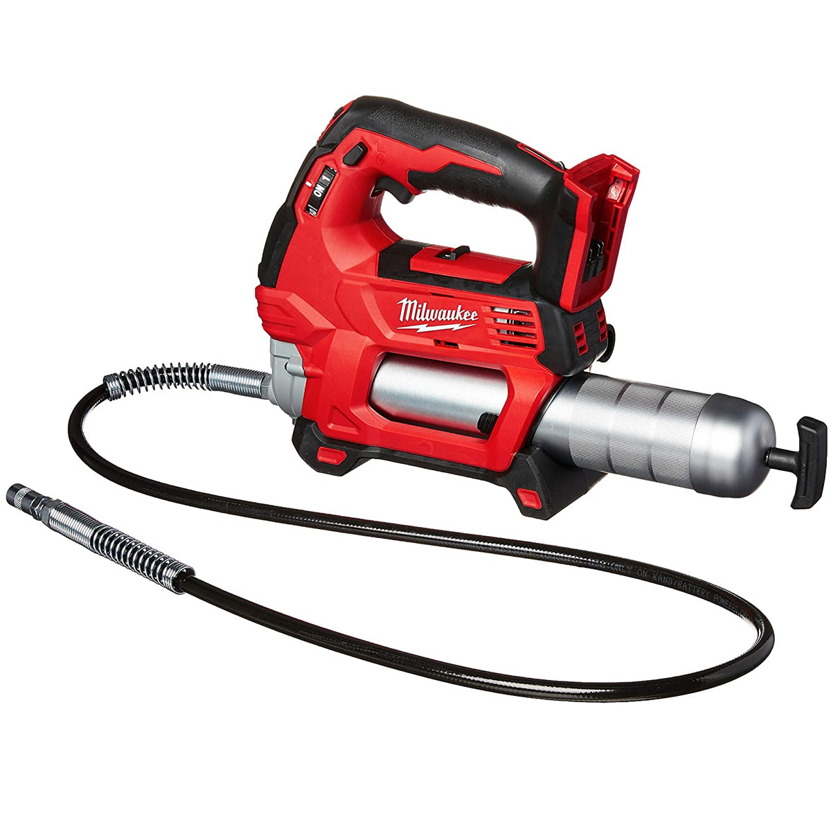 Milwaukee M18GG-0 18V M18 Grease Gun with 1 x 5.0Ah Battery Charger & Bag