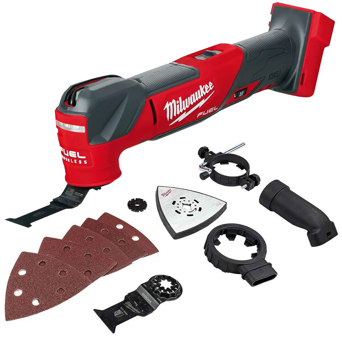 Milwaukee M18FMT-0 18v Fuel Brushless Multi Tool with Accessories 4933498065