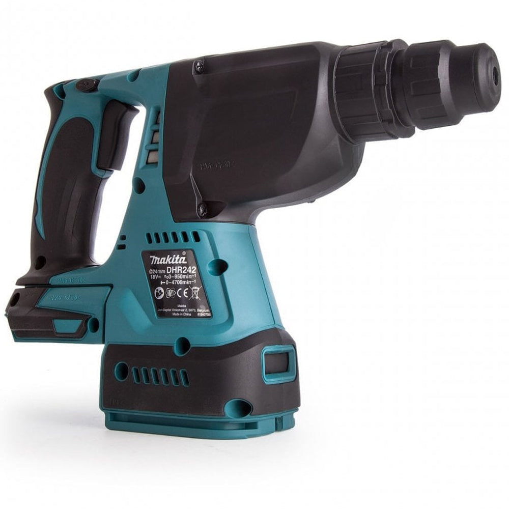 Makita DHR242Z 18V Brushless SDS+ Rotary Hammer Drill with 3 Piece Chisel