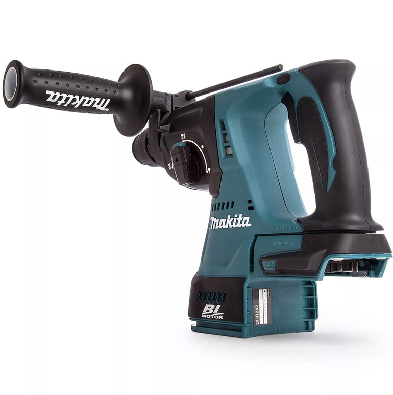 Makita DHR242Z 18V Brushless SDS+ Rotary Hammer Drill with 3 Piece Chisel