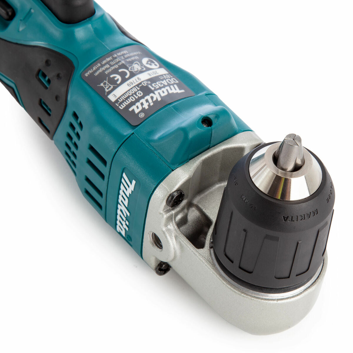 Makita DDA351Z 18V 10mm Angle Drill Keyless Chuck with 1 x 5.0Ah Battery Charger & Bag