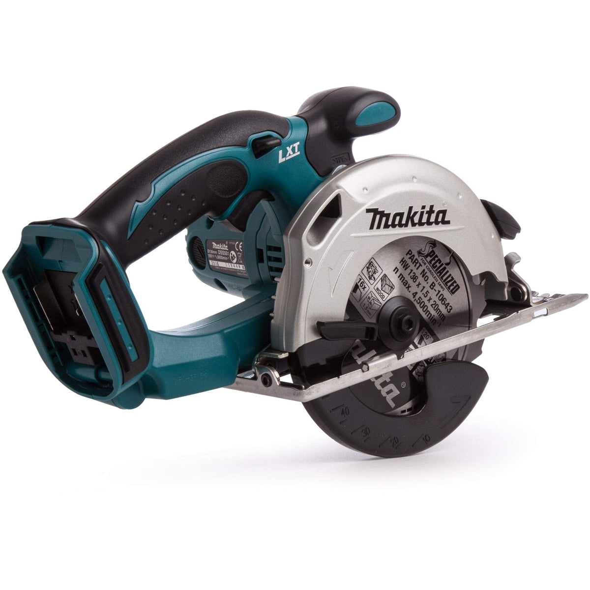 Makita DSS501Z 18V 136mm Circular Saw with 1 x 5.0Ah Battery Charger & Bag