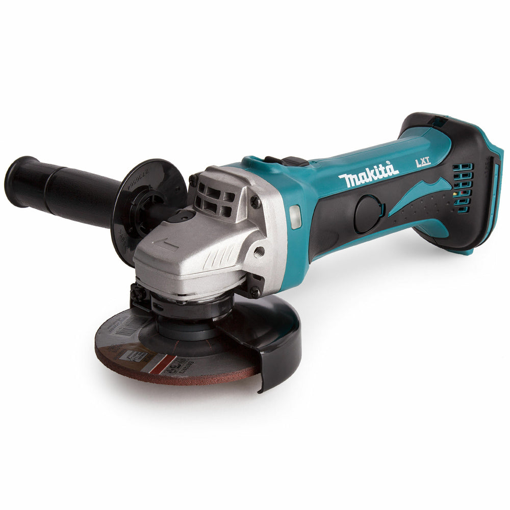 Makita DGA452Z 18V 115mm Angle Grinder with 1 x 5.0Ah Battery Charger & Tool Bag