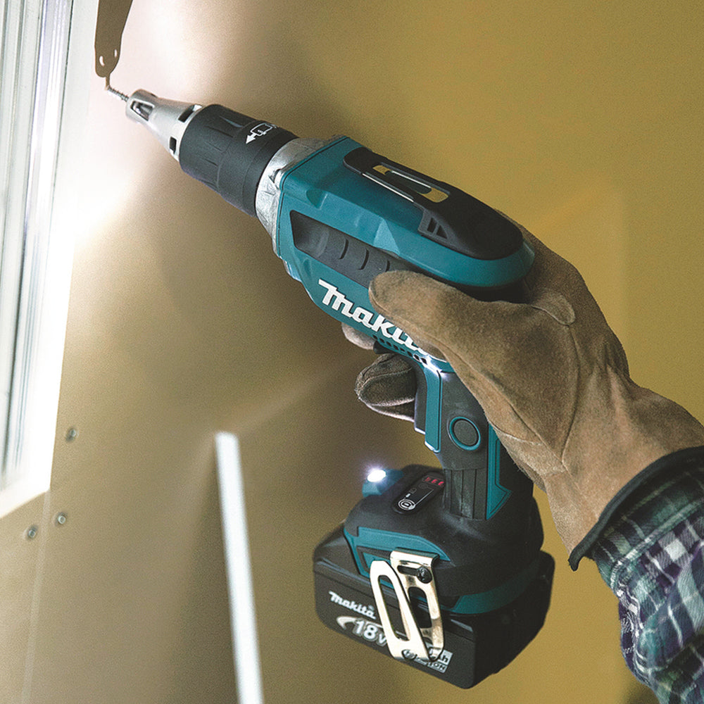 Makita DFS452Z 18V Brushless Drywall Screwdriver With Collated Autofeed Attachment