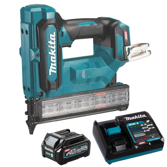 Makita FN001GZ 40V Brushless 18Ga Brad Nailer With 1 x 2.5Ah Battery & Charger